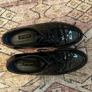Women’s Paul Green Black Patent Leather Oxfords